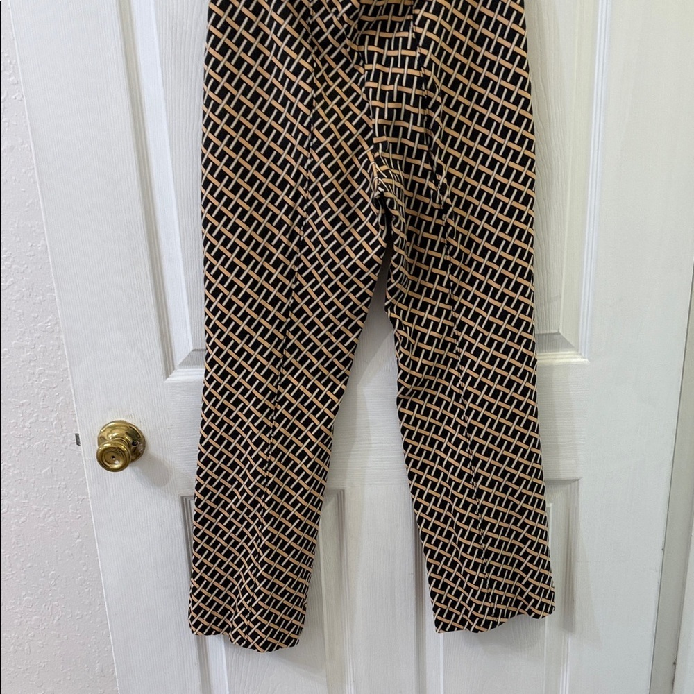 Anthropology Stylish Black and Tan Women's Pants - Picture 3 of 3